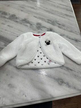 Kids White Fuzzy Jacket